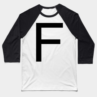 Helvetica F Baseball T-Shirt